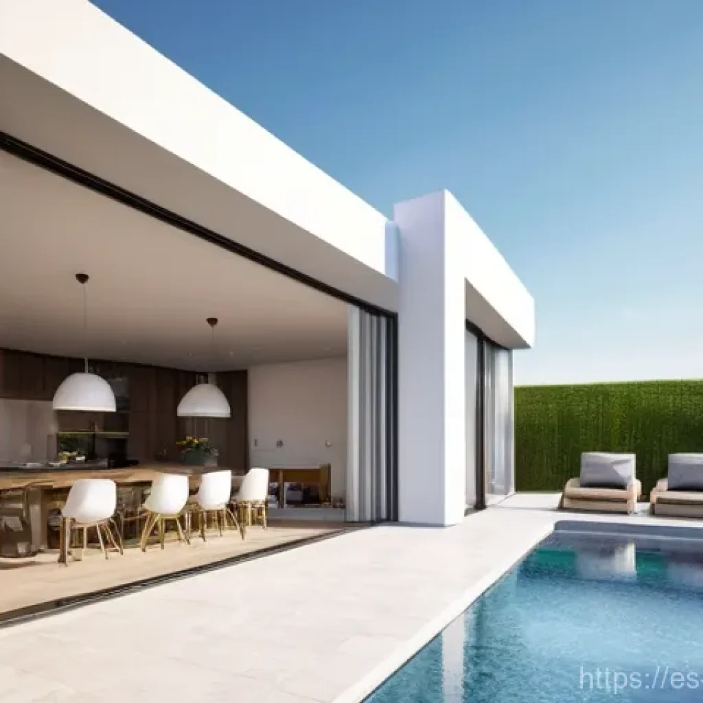 건축 시공 도면 해독법 - 50m') indicating exact measurements. Prominent symbols for doors, complete with their arching swing ...